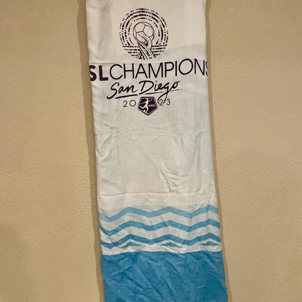 Terrytown Championship Blue White Striped‎ Beach Towel Swim Pool Blanket Wrap